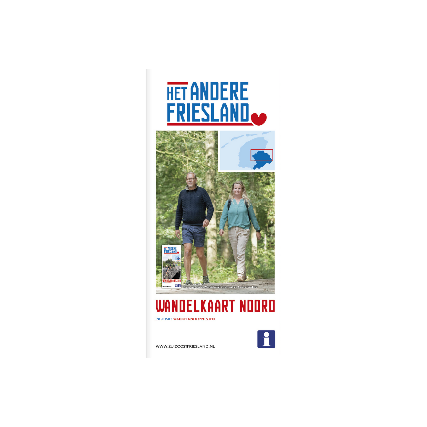 Wandelkaart Noord - Zuidoost Friesland