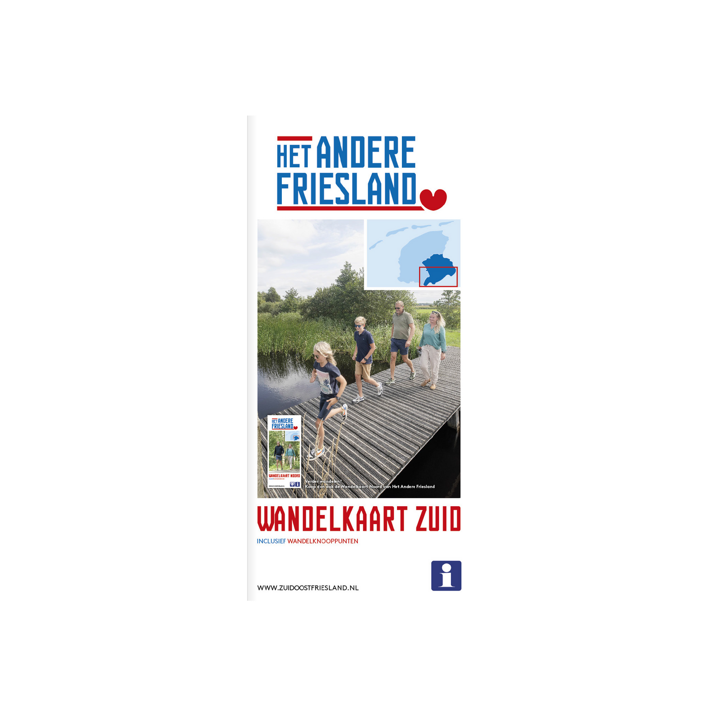 Wandelkaart Zuid - Zuidoost Friesland