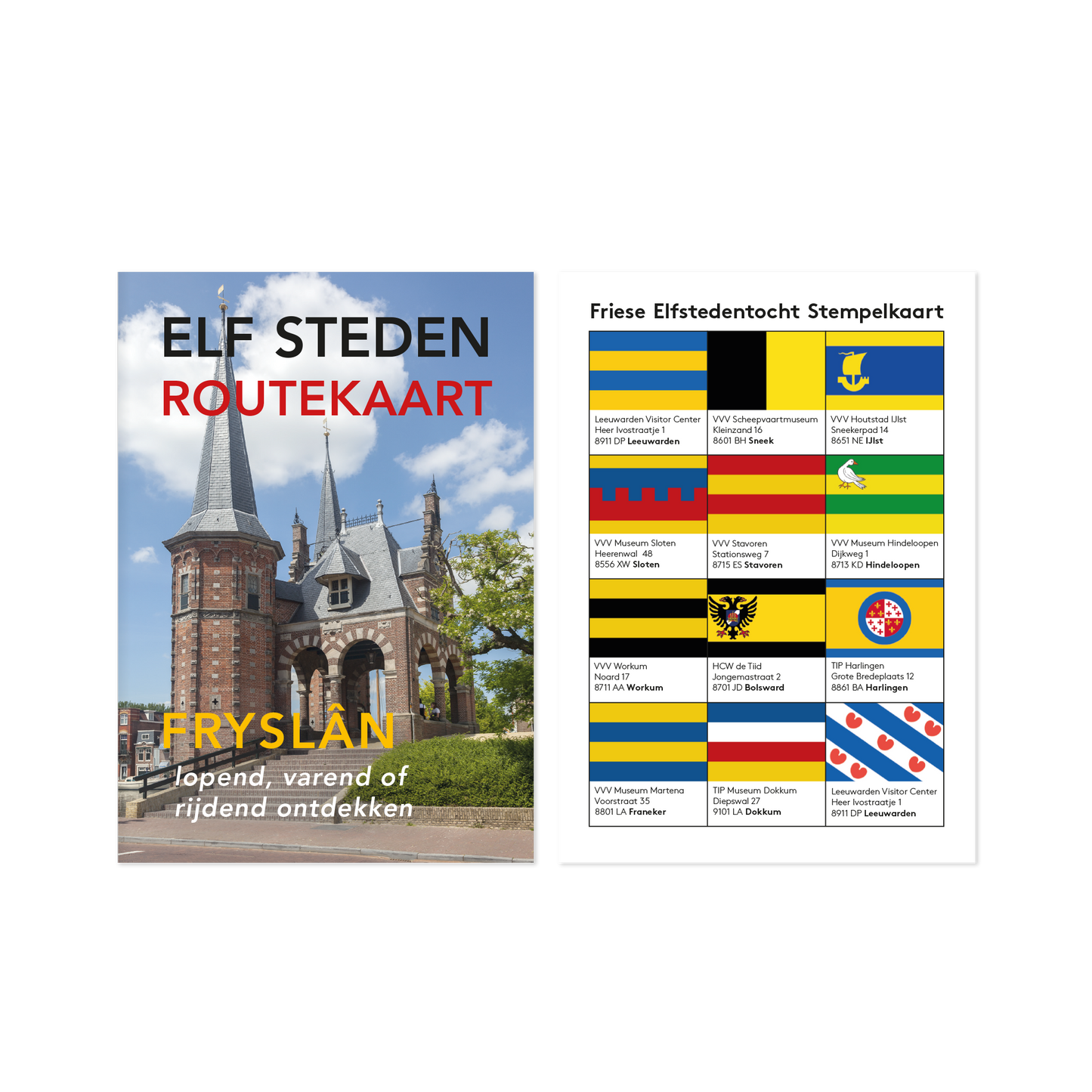 Combideal Elfsteden reisgids + routekaart & stempelkaart