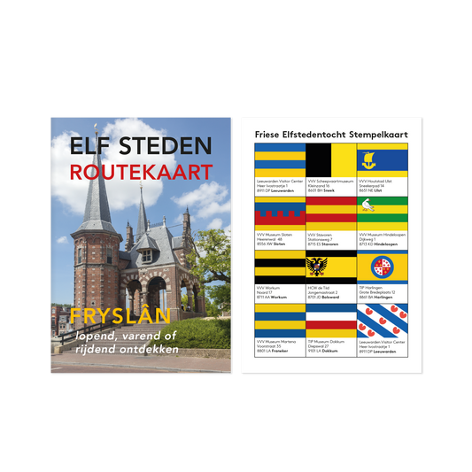 Elfsteden Routekaart met stempelkaart
