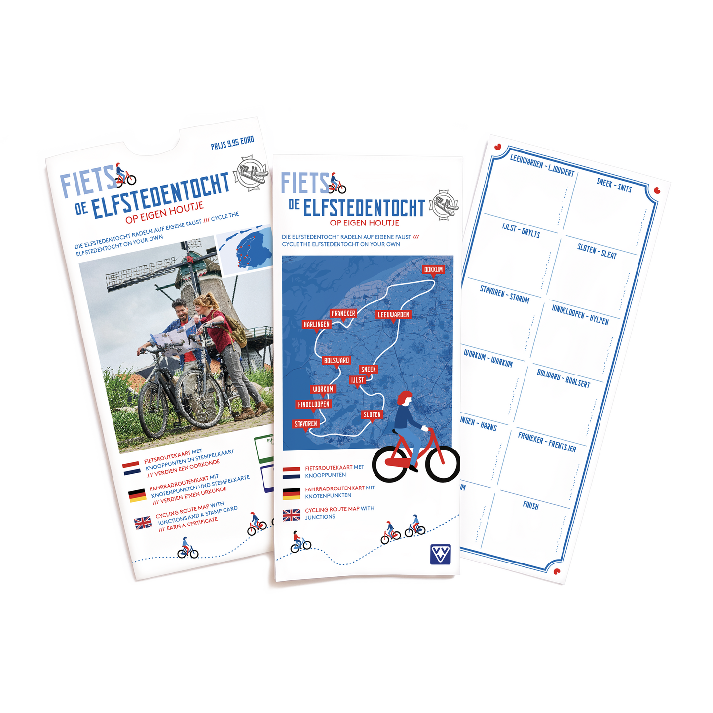NIEUW!! Fietsroutekaart Elfstedentocht (leverbaar vanaf half augustus)