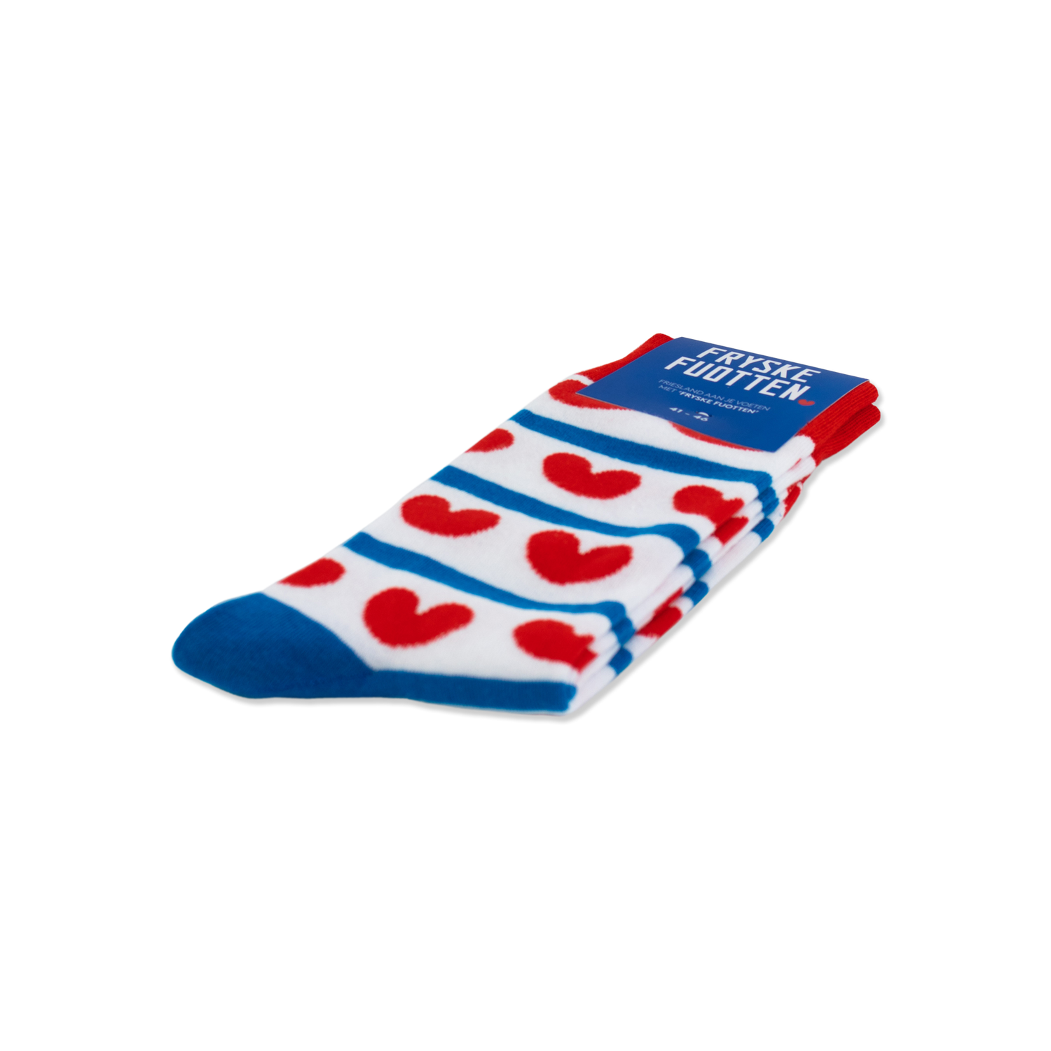 Sokken met het ontwerp van de Friese vlag