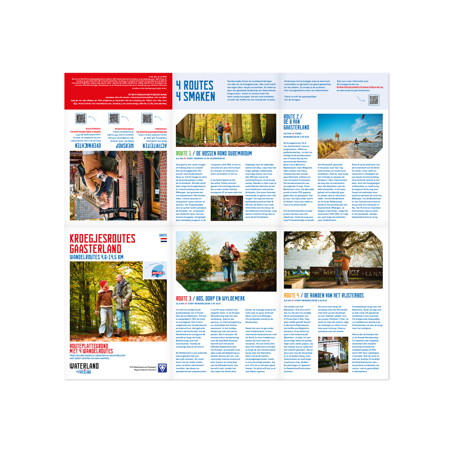 Routeplattegrond Kroegjesroutes Gaasterland