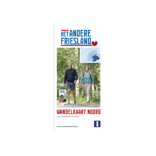 Wandelkaart Noord - Zuidoost Friesland
